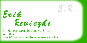 erik reviczki business card